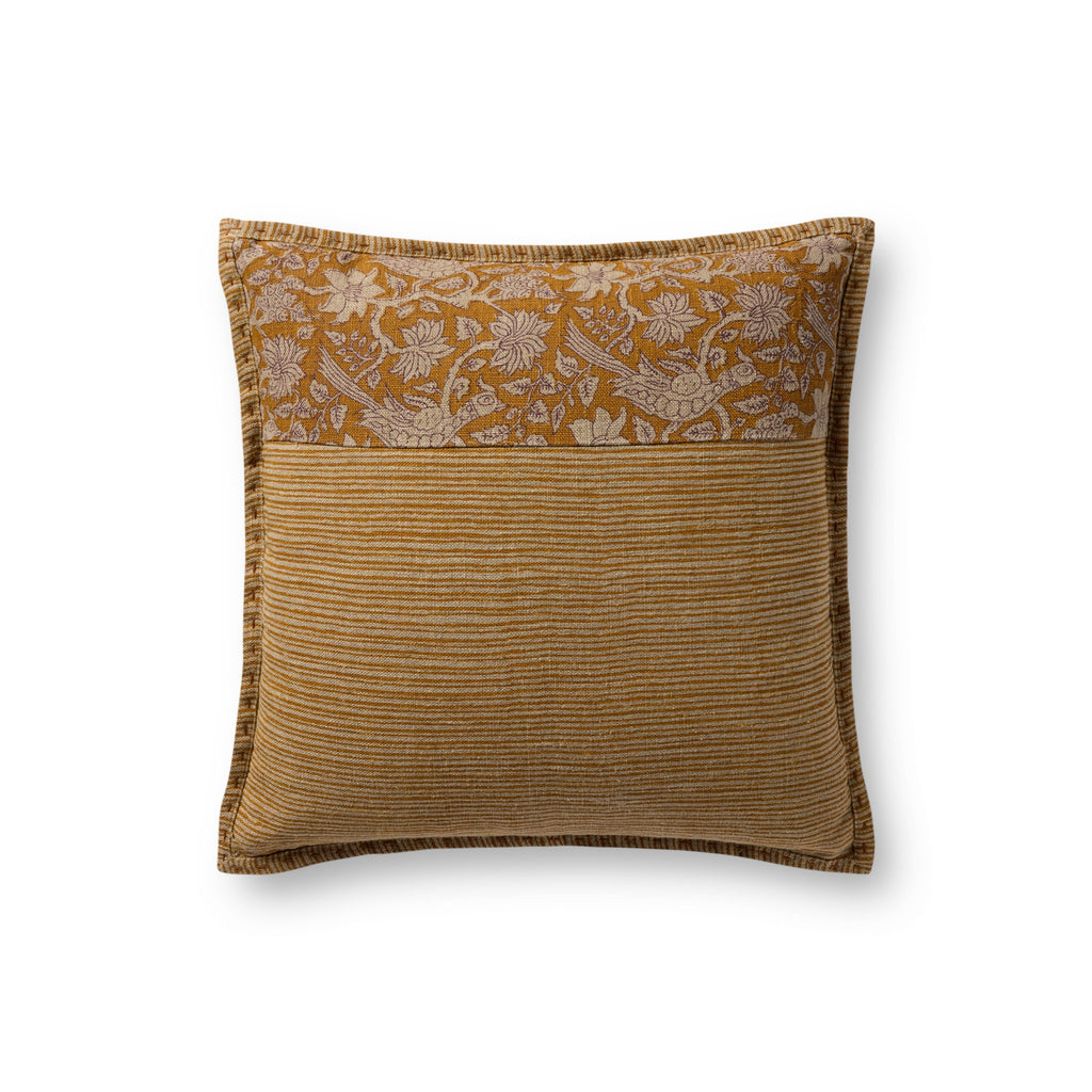 Loloi PLL0199 Mustard 18" x 18" Pillow