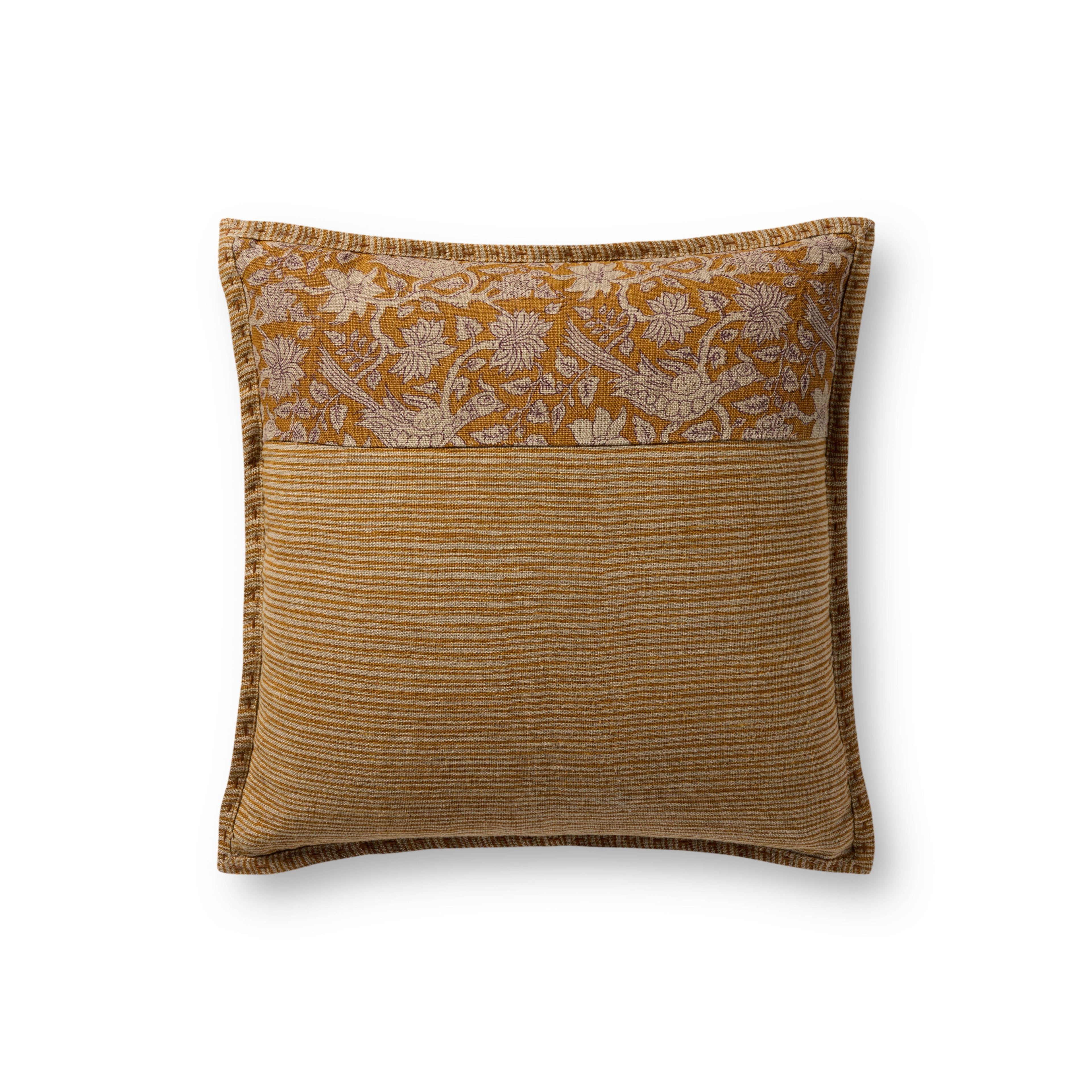 Loloi PLL0199 Mustard 18" x 18" Pillow