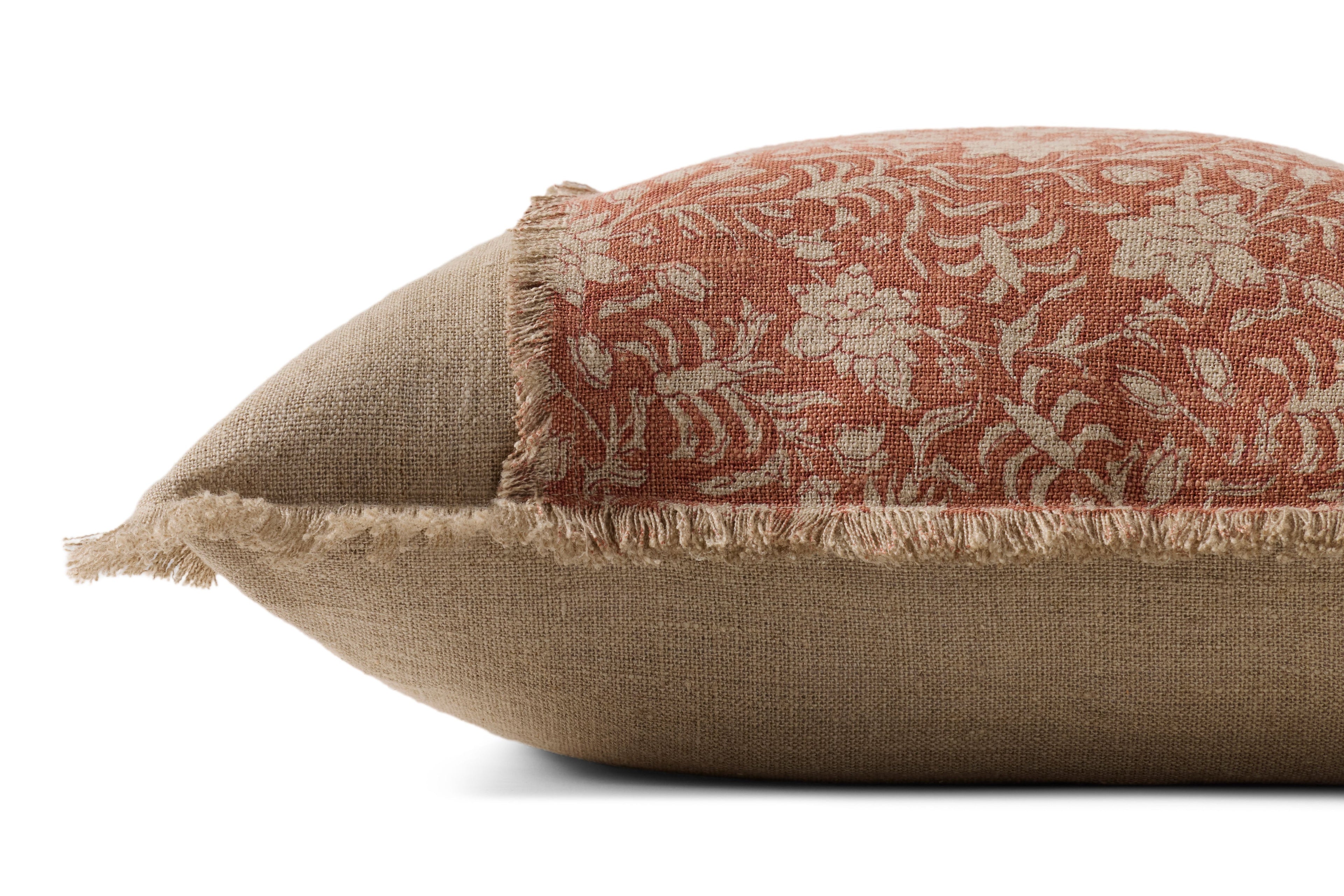 Loloi PLL0203 Orange / Natural 18" x 18" Pillow