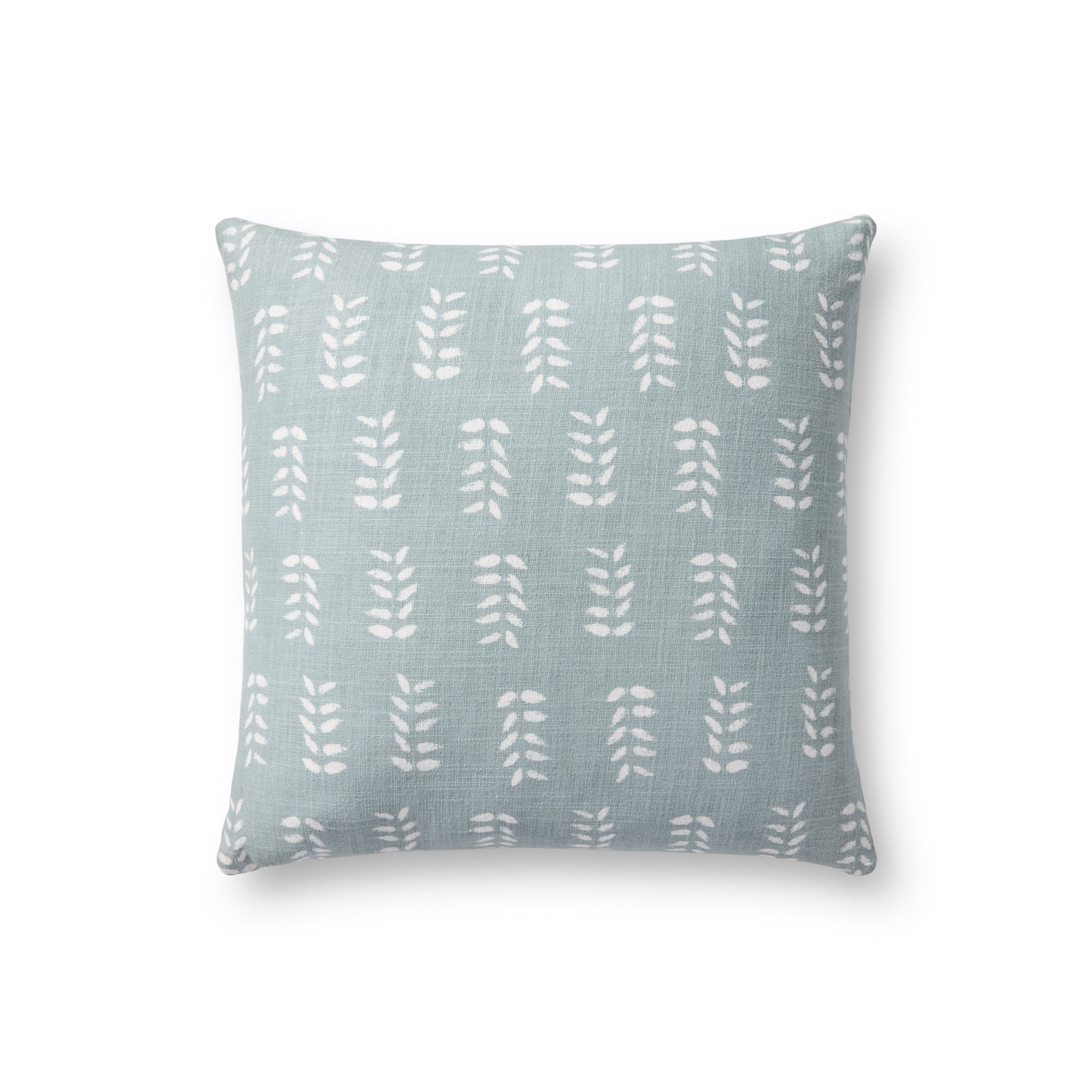 Chris Loves Julia x Loloi Tully Light Blue 18" x 18" Pillow