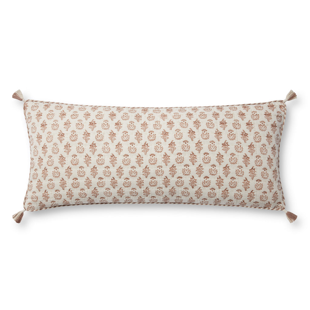 Loloi PLL0112 Rose / Ivory 13" x 35" Pillow