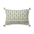 Loloi PLL0113 Sage / Ivory 13" x 21" Pillow