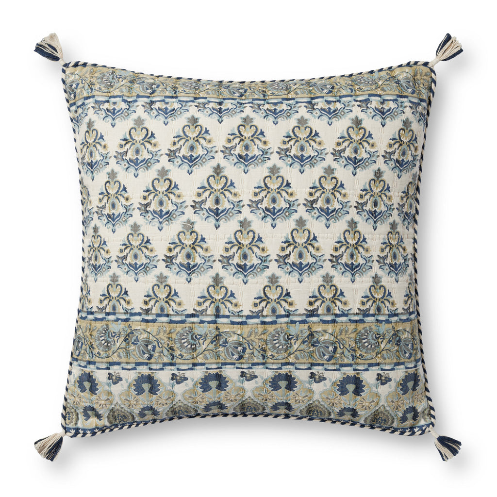 Loloi PLL0114 Blue / Multi 22" x 22" Pillow