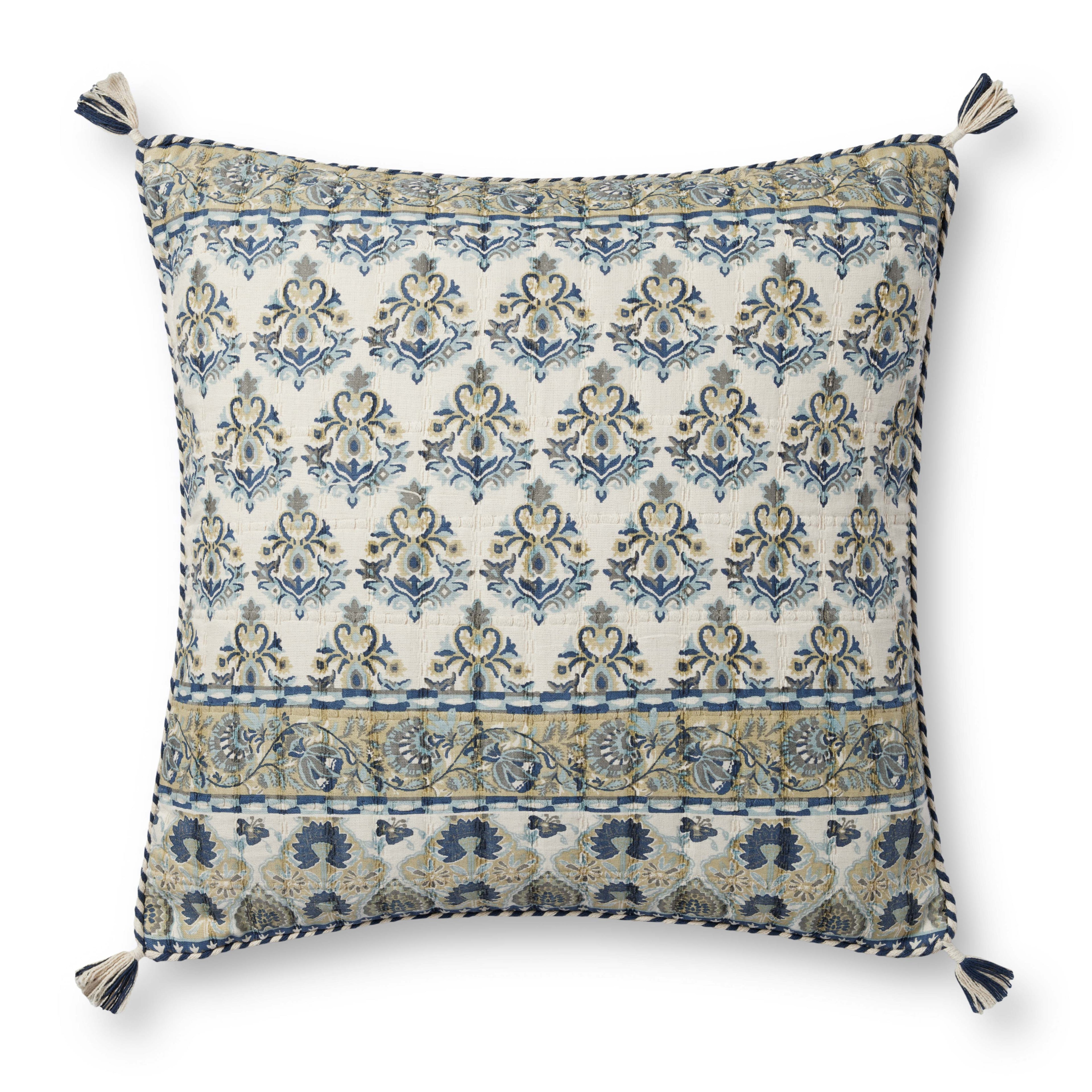 Loloi PLL0114 Blue / Multi 22" x 22" Pillow