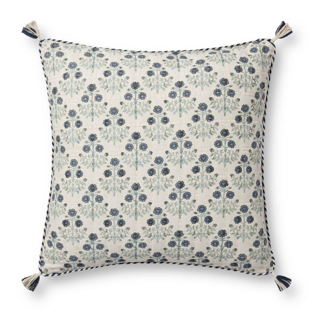 Loloi PLL0114 Blue / Multi 22" x 22" Pillow