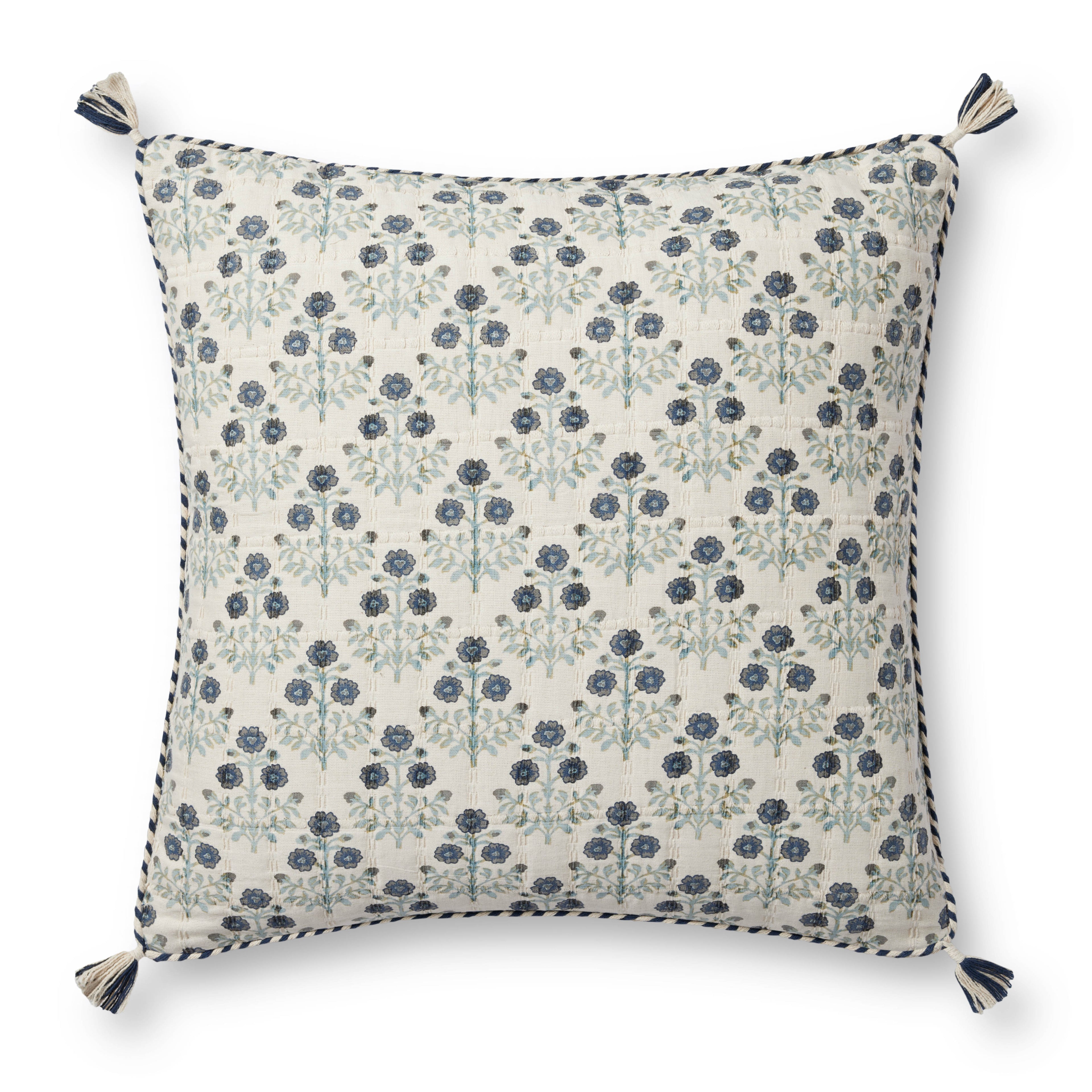 Loloi PLL0114 Blue / Multi 22" x 22" Pillow