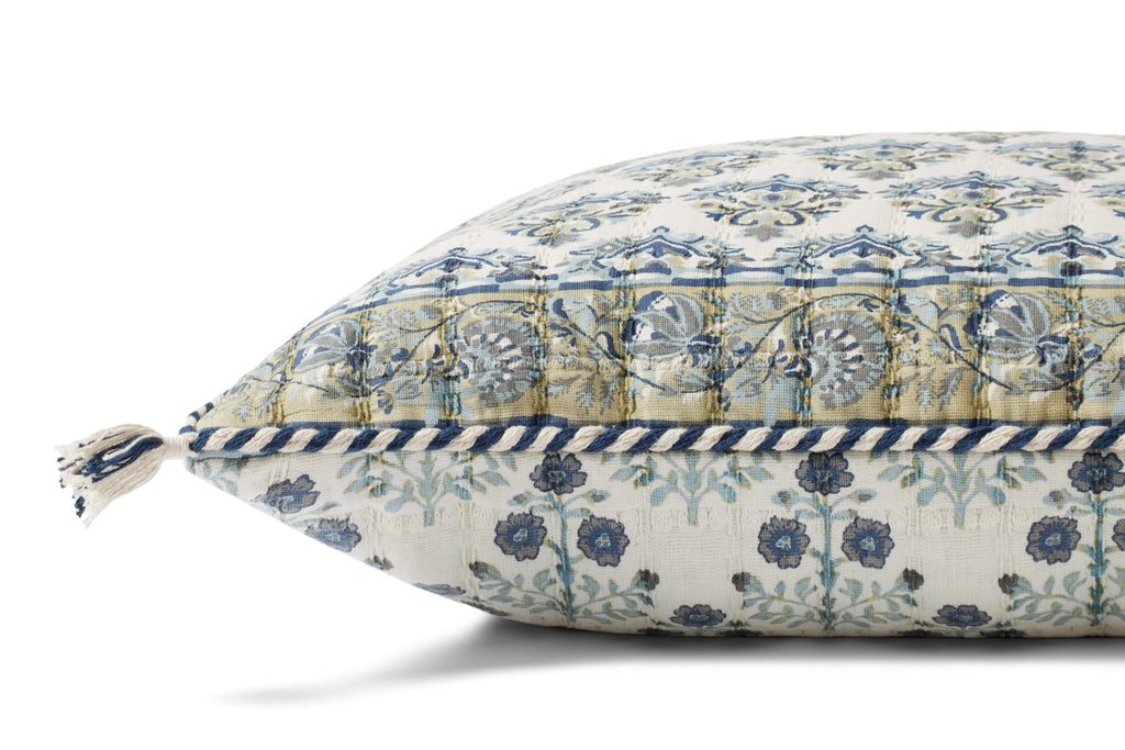 Loloi PLL0114 Blue / Multi 22" x 22" Pillow