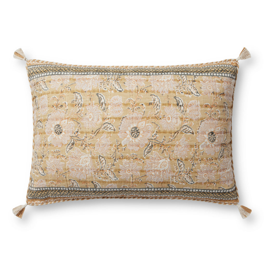 Loloi PLL0116 Wheat / Multi 16" x 26" Pillow