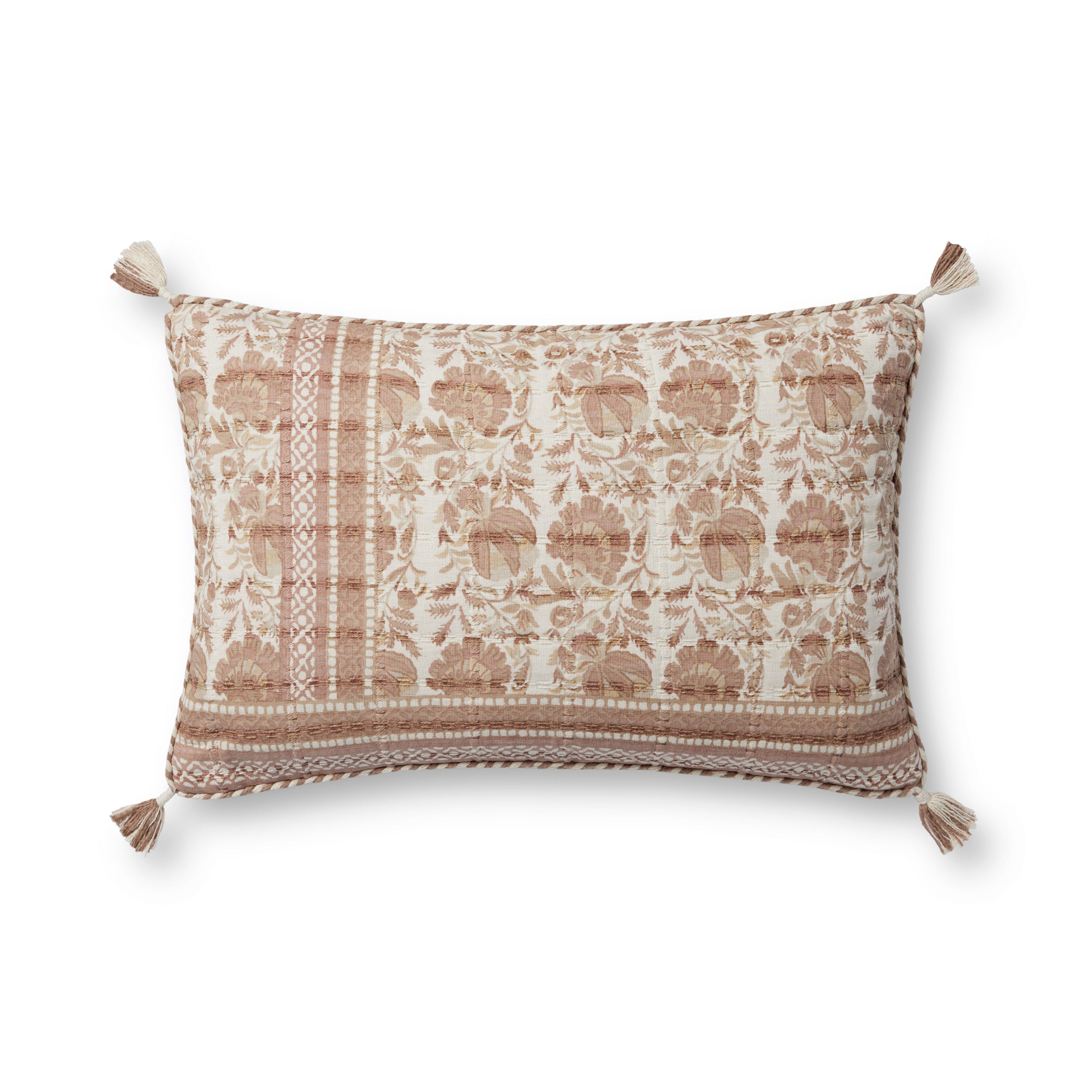 Loloi PLL0117 Blush / Ivory 13" x 21" Pillow