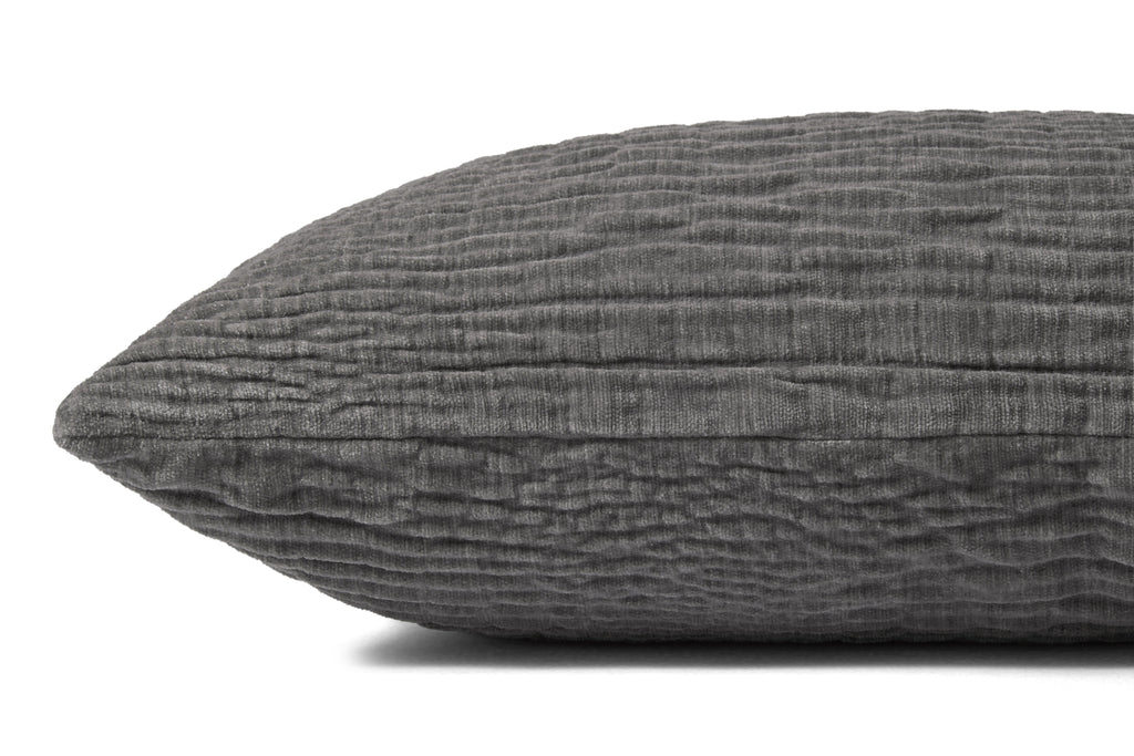 Loloi PLL0097 Textured Polyester Lumbar Throw Pillow