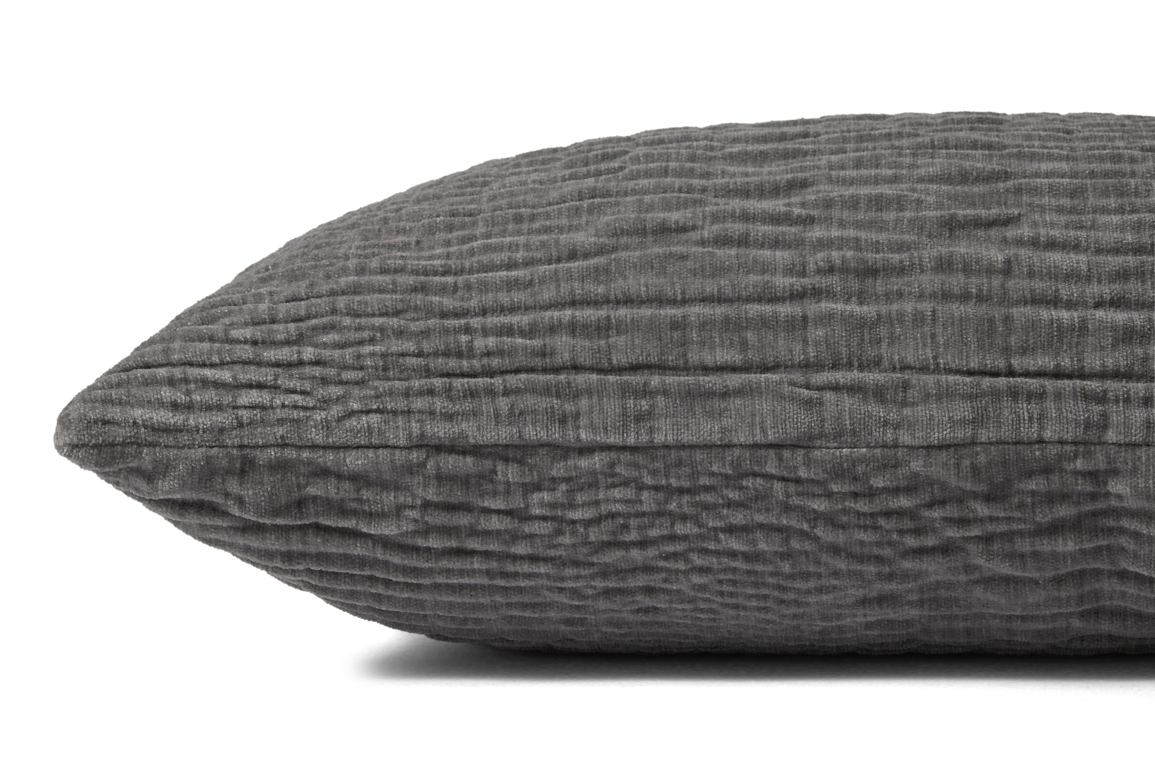Loloi PLL0097 Textured Polyester Lumbar Throw Pillow