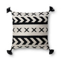 Loloi P0502 Black / Ivory 18" x 18" Pillow