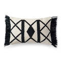 Loloi P0503 Black / Ivory 13" x 21" Pillow