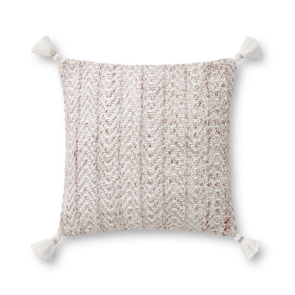 Loloi PLL0068 Blush / Natural 18 " x 18" Pillow