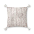Loloi PLL0068 Blush / Natural 18 " x 18" Pillow