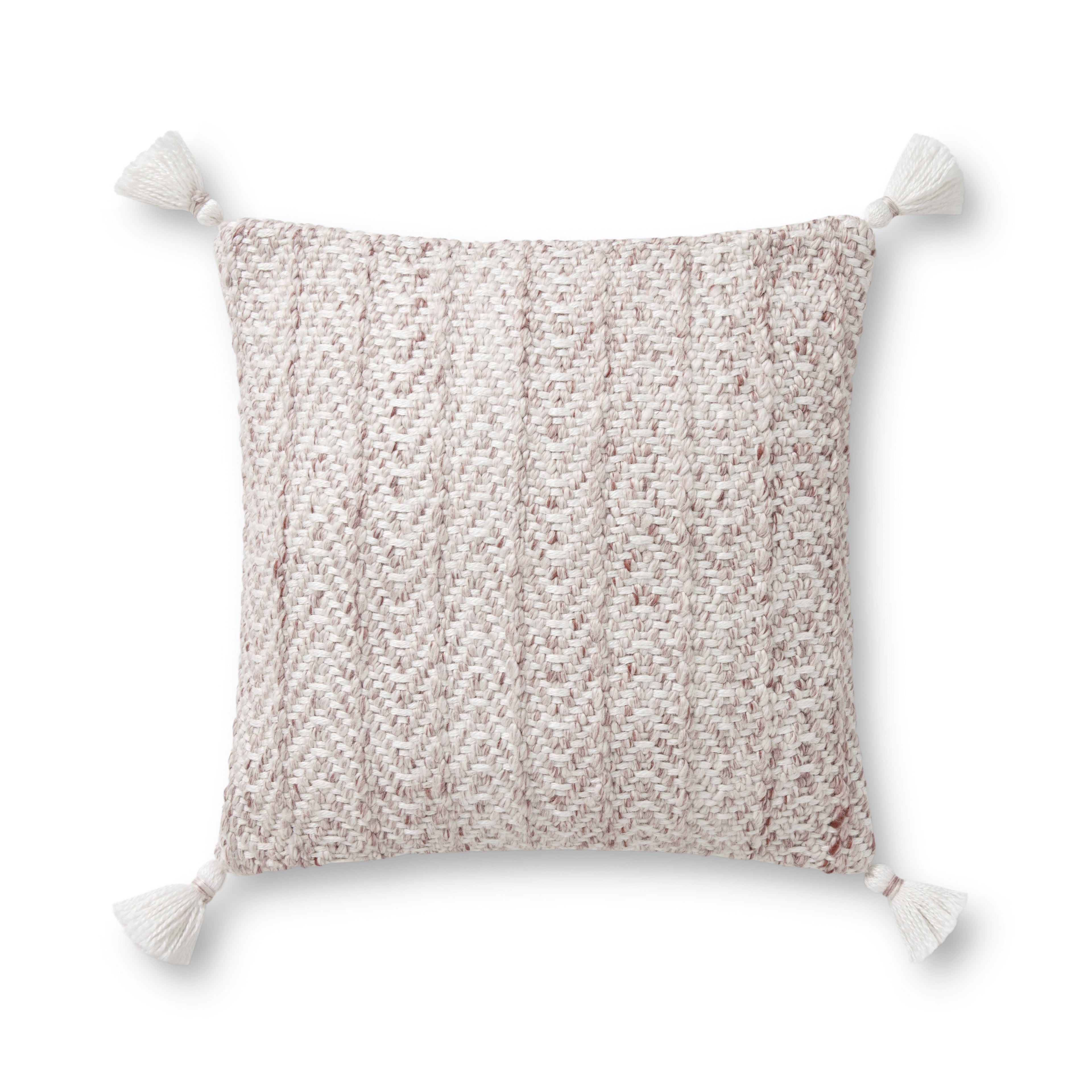 Loloi PLL0068 Blush / Natural 18 " x 18" Pillow