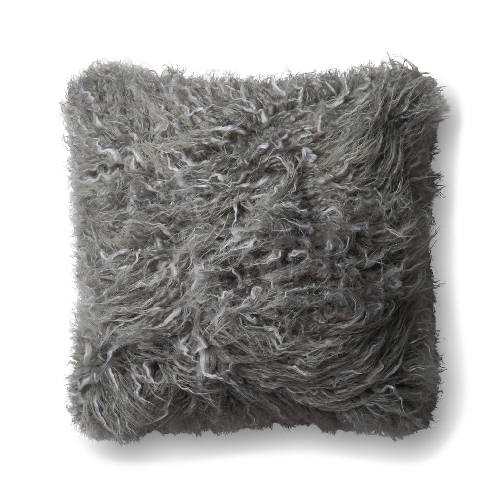 Loloi P0598 Grey 22" x 22" Pillow