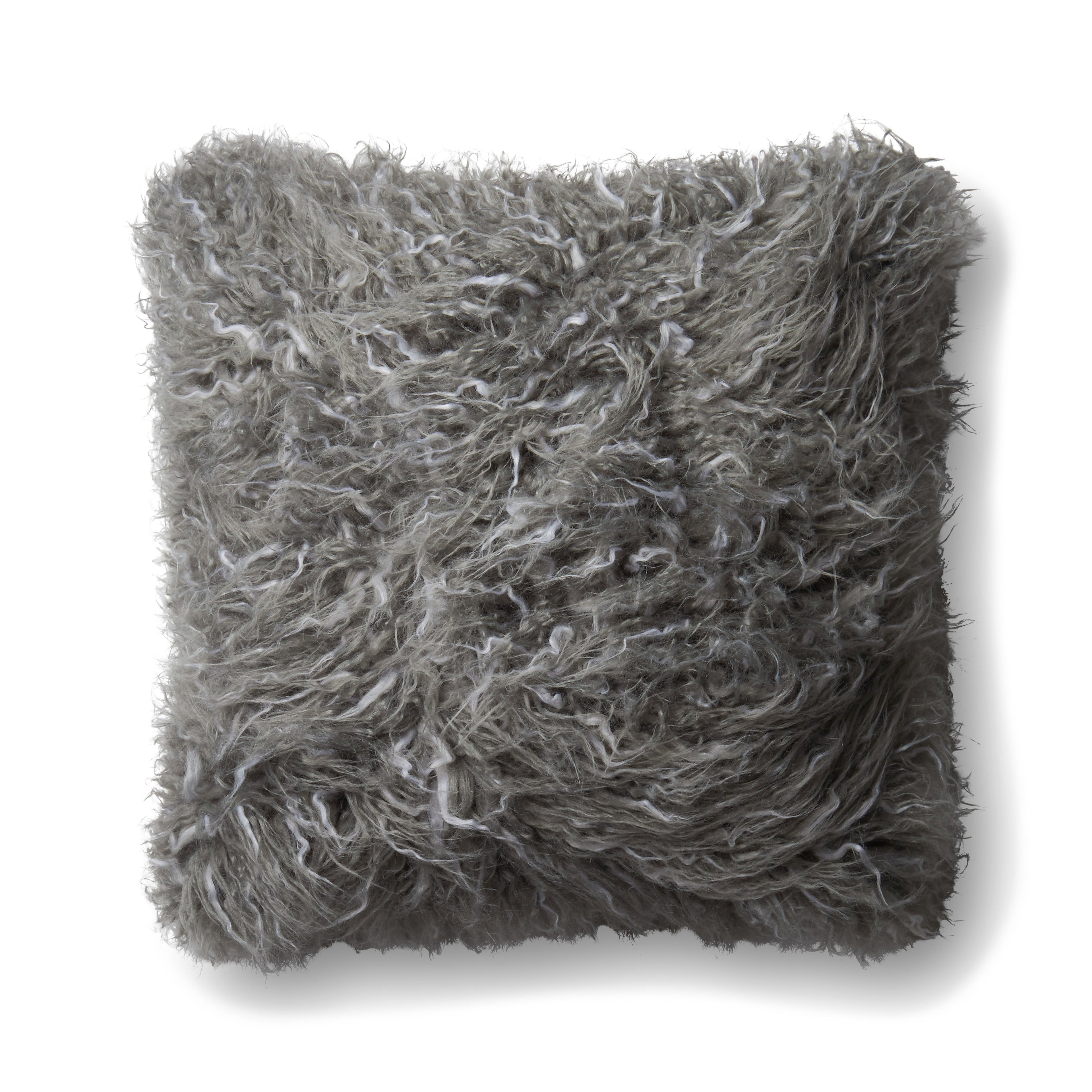Loloi P0598 Grey 22" x 22" Pillow