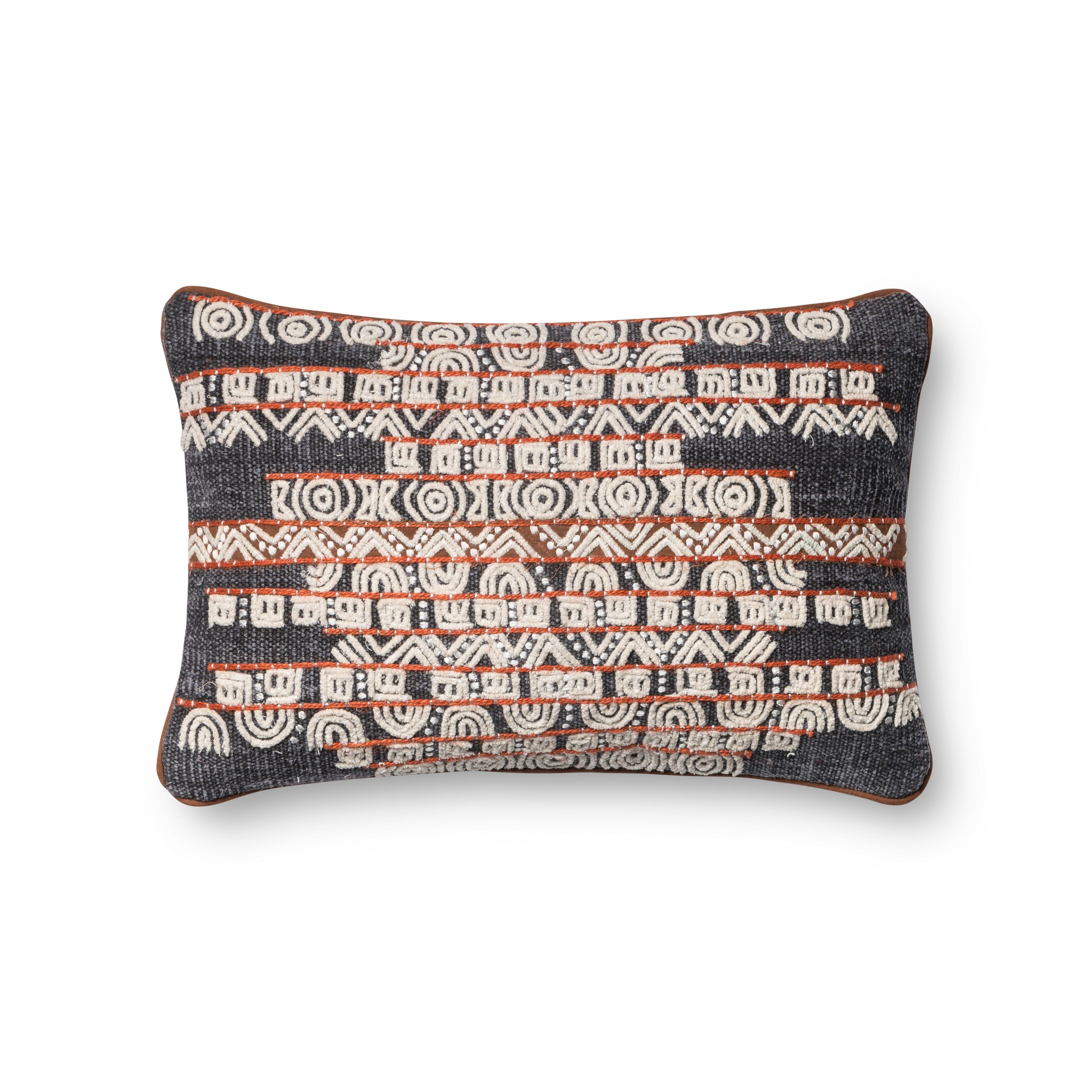 Loloi P0378 Blue / Rust 13" x 21" Pillow