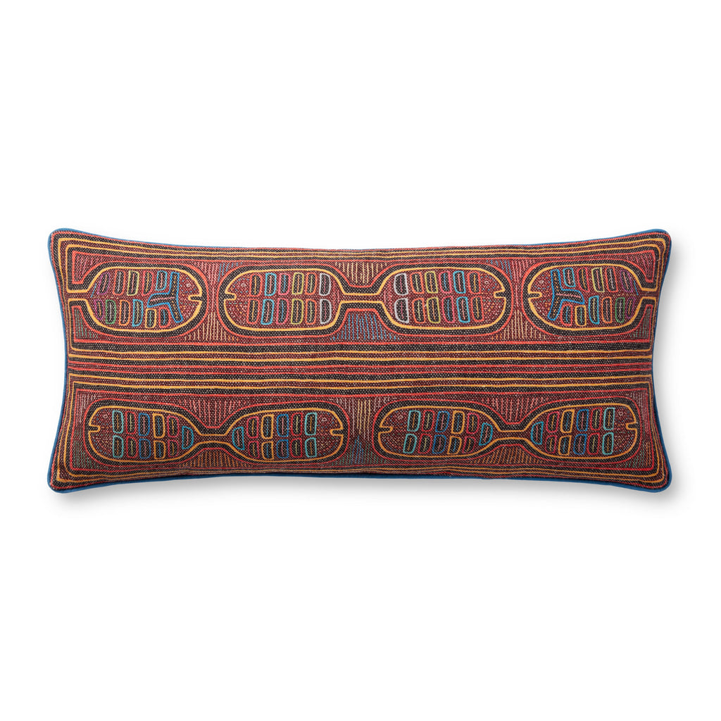 Loloi PLL0107 Berry / Multi 13" x 35" Pillow