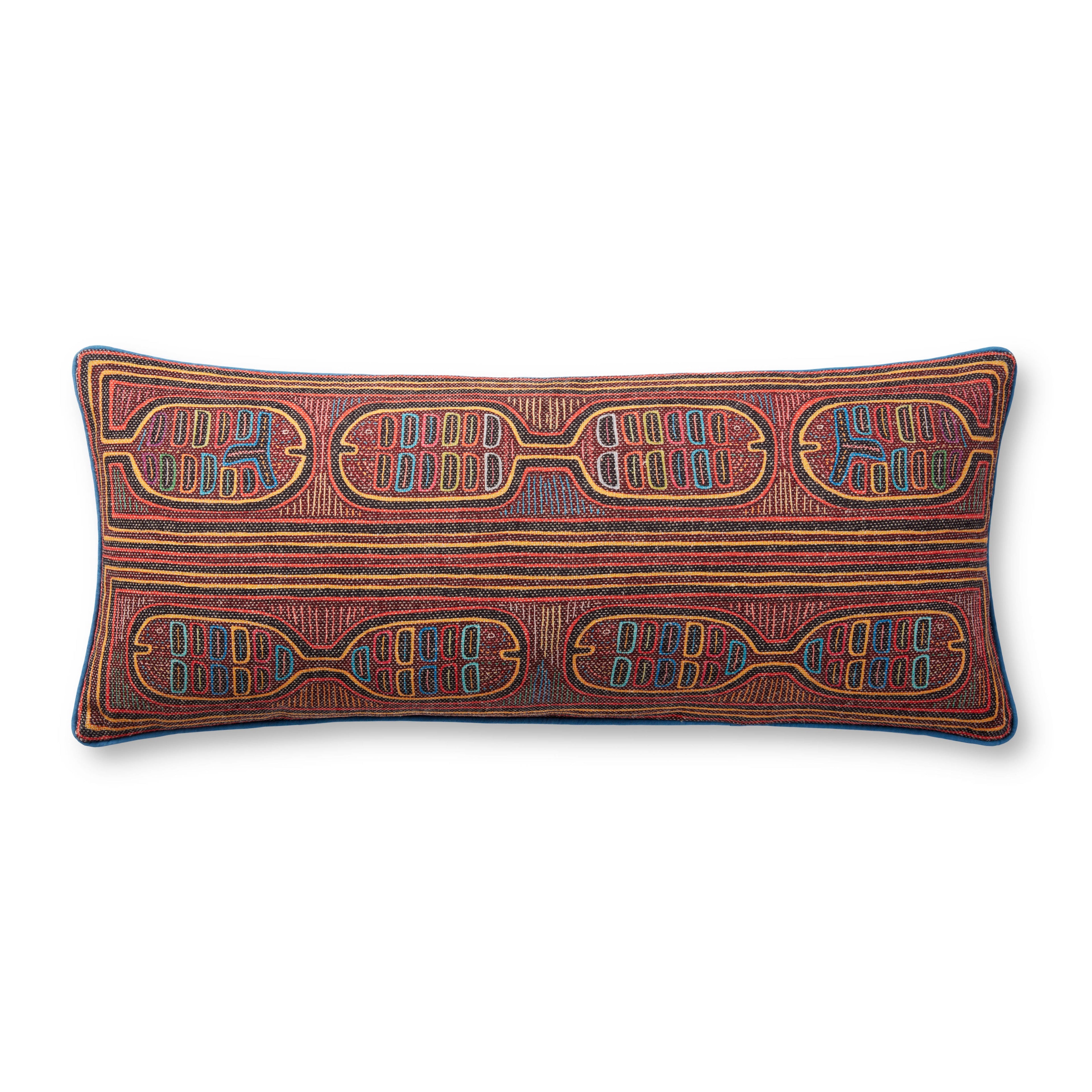 Loloi PLL0107 Berry / Multi 13" x 35" Pillow