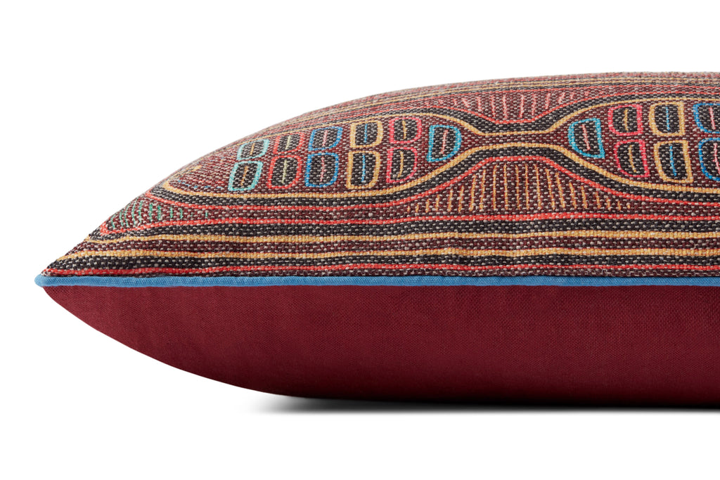 Loloi PLL0107 Berry / Multi 13" x 35" Pillow