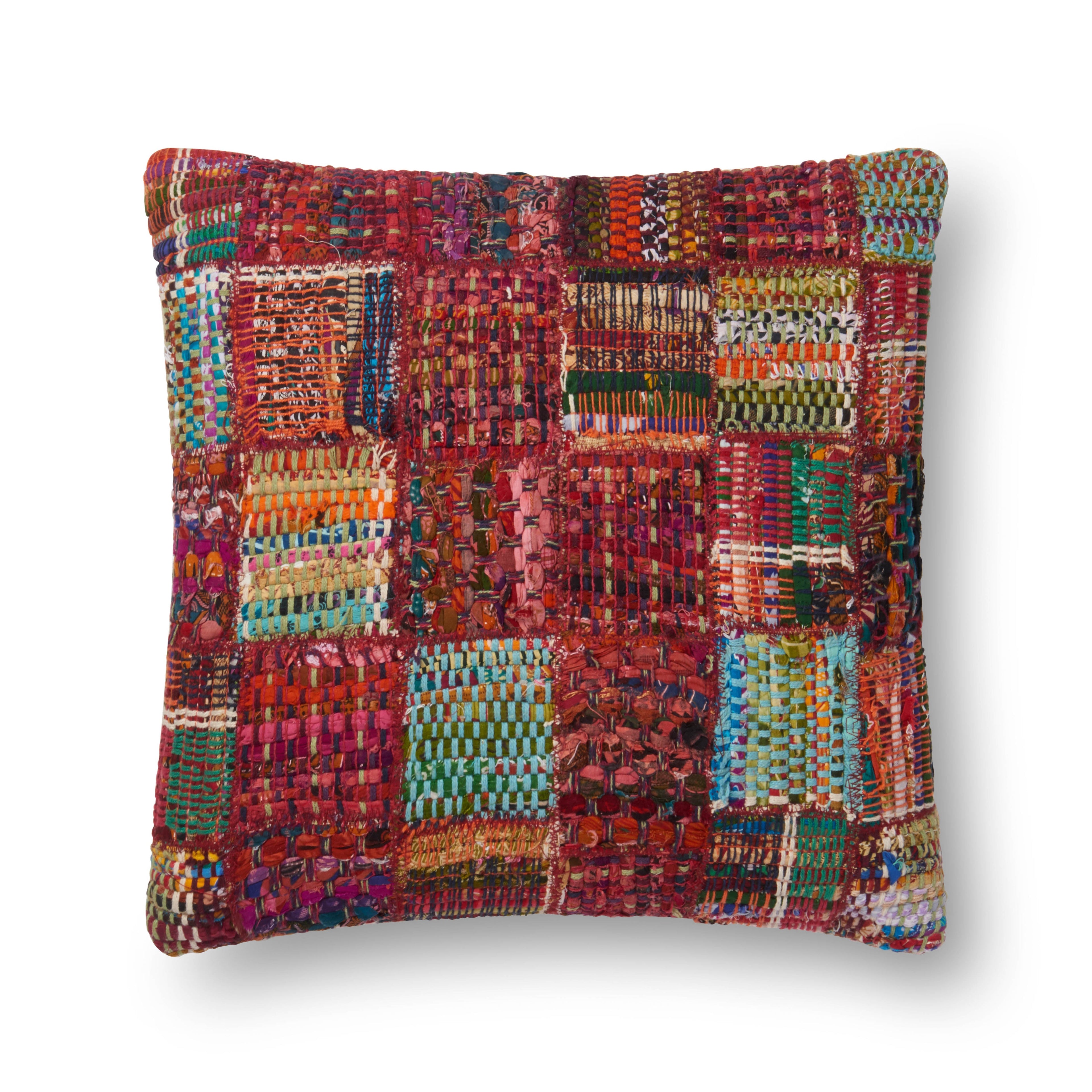 Loloi P0535 Red / Multi 13" x 21" Pillow