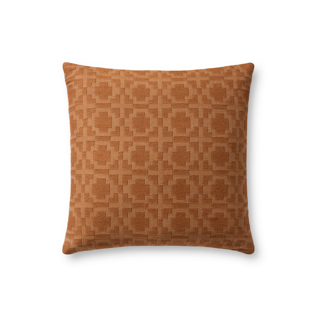 Loloi PLL0172 Rust 18" x 18" Pillow
