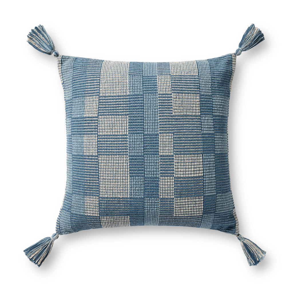 Loloi PLL0174 Blue 20" x 20" Pillow