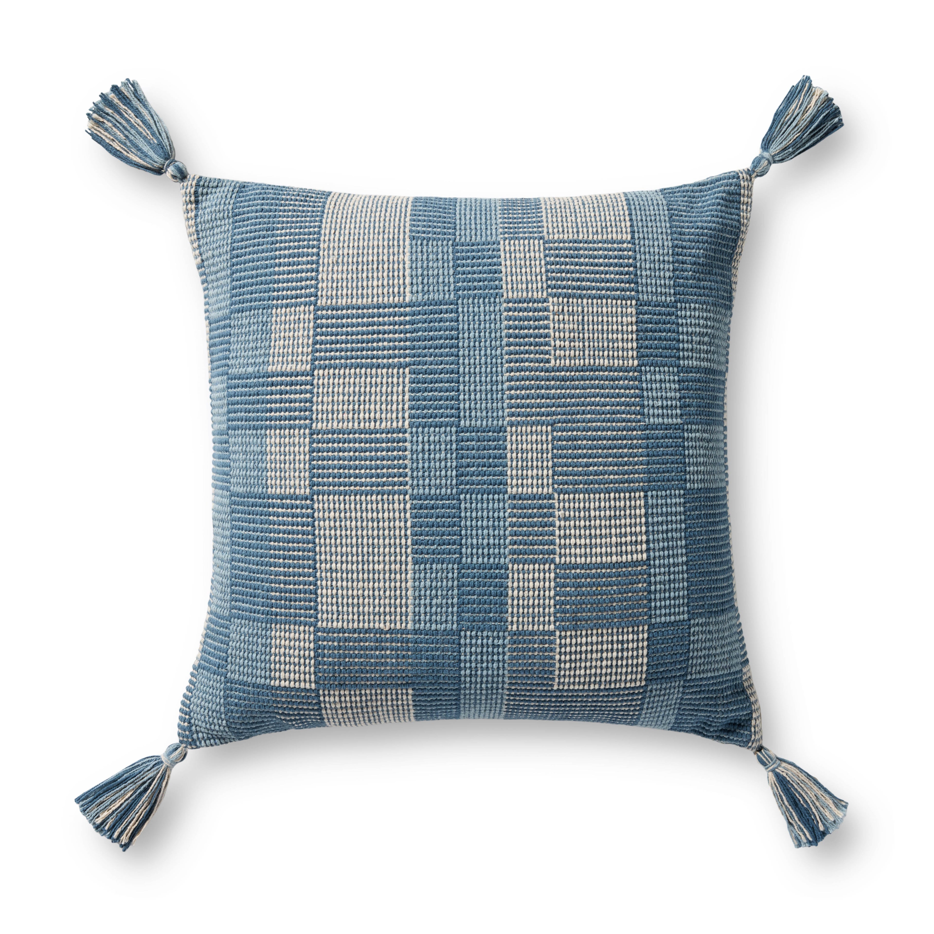 Loloi PLL0174 Blue 20" x 20" Pillow