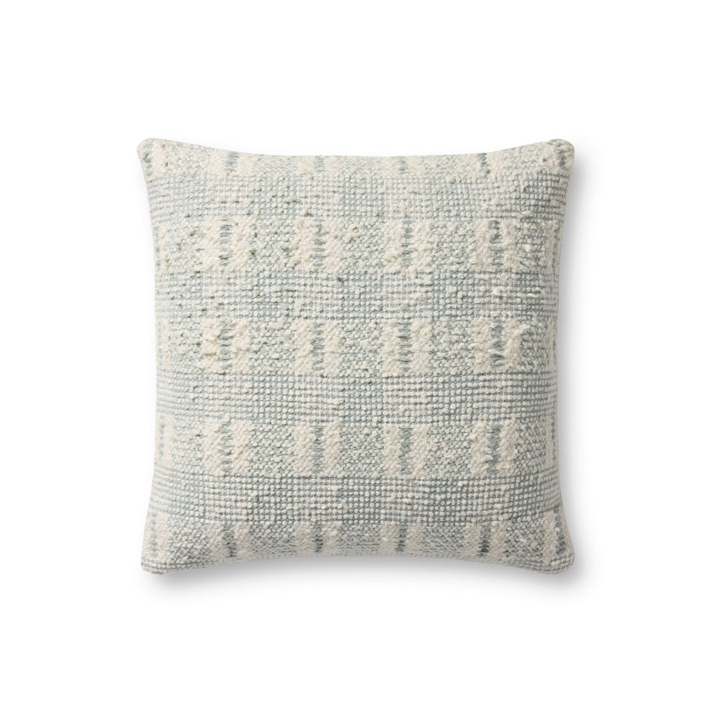Loloi PLL0185 Hand-Woven Geometric Cotton Throw Pillow