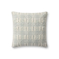 Loloi PLL0185 Hand-Woven Geometric Cotton Throw Pillow