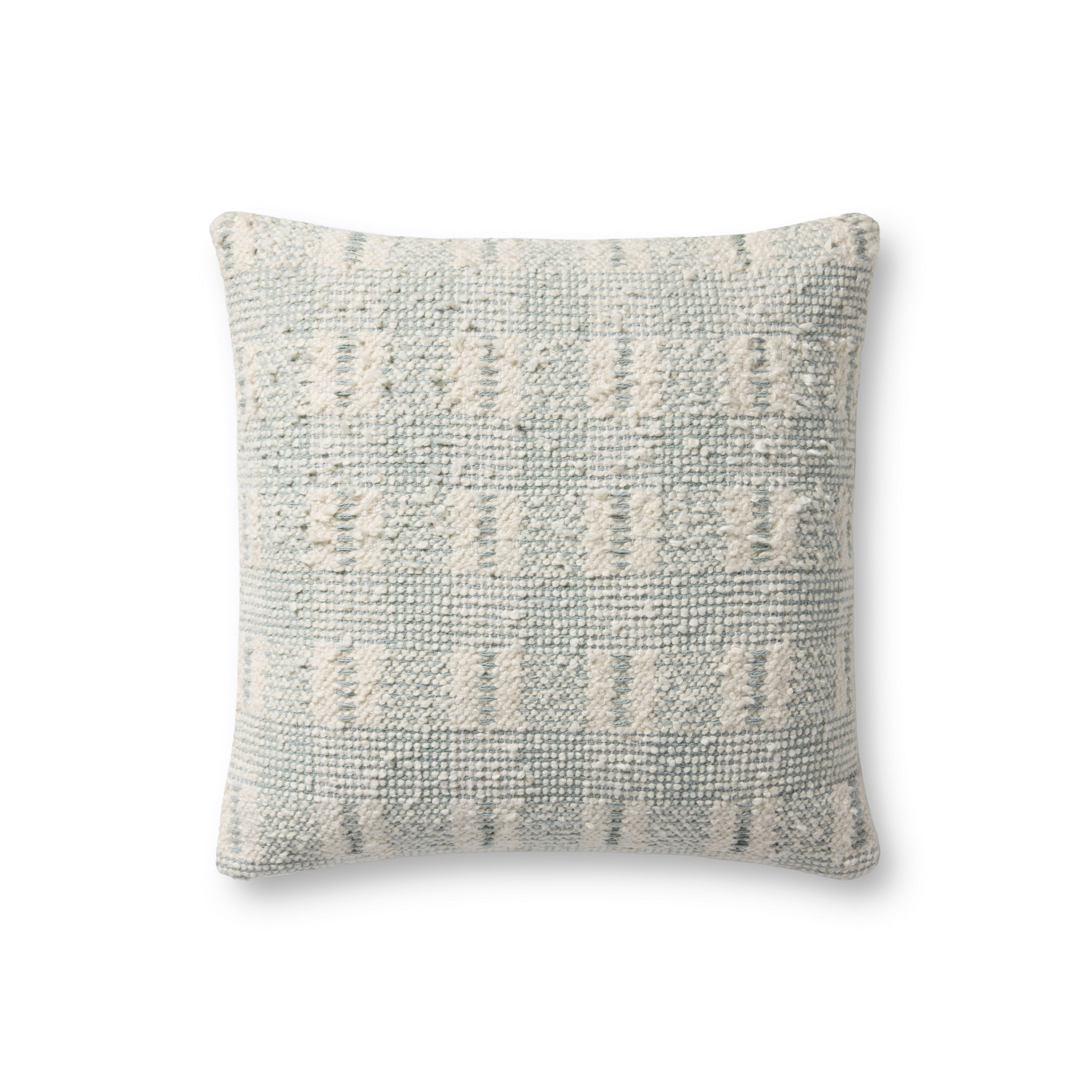 Loloi PLL0185 Hand-Woven Geometric Cotton Throw Pillow