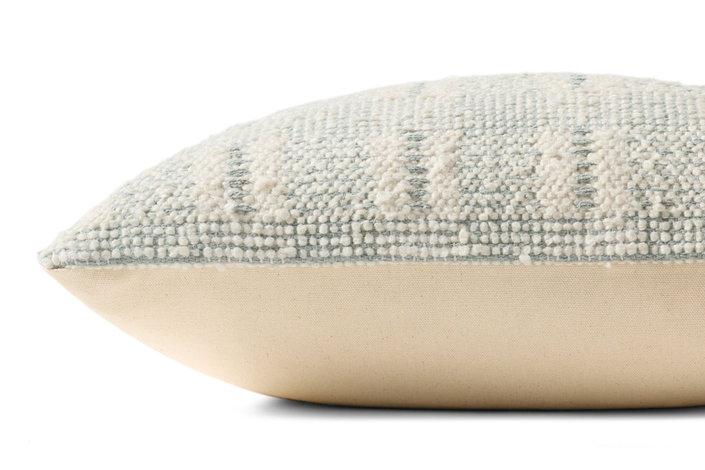 Loloi PLL0185 Hand-Woven Geometric Cotton Throw Pillow