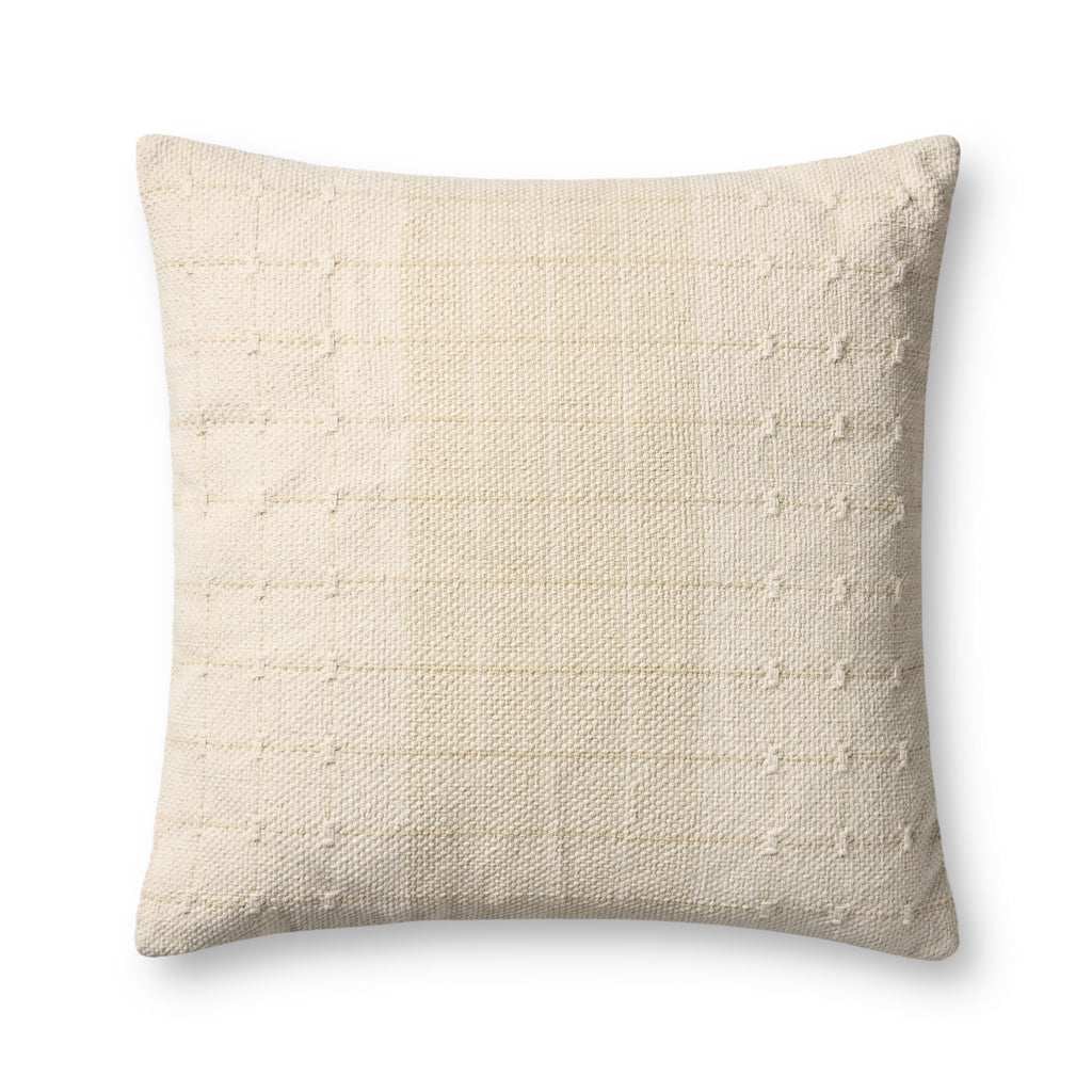 Loloi PLL0193 Geometric Grid Cotton Throw Pillow