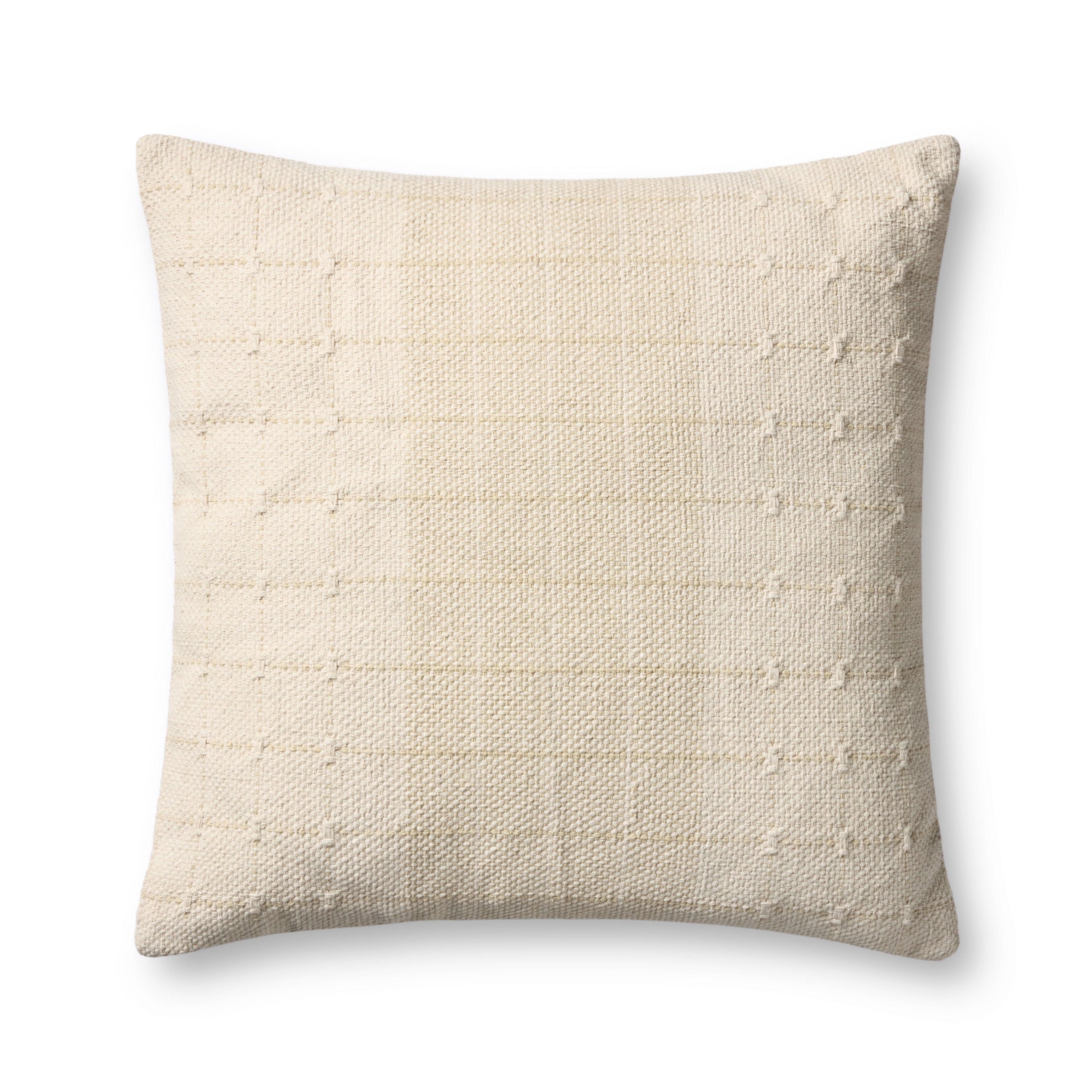 Loloi PLL0193 Geometric Grid Cotton Throw Pillow