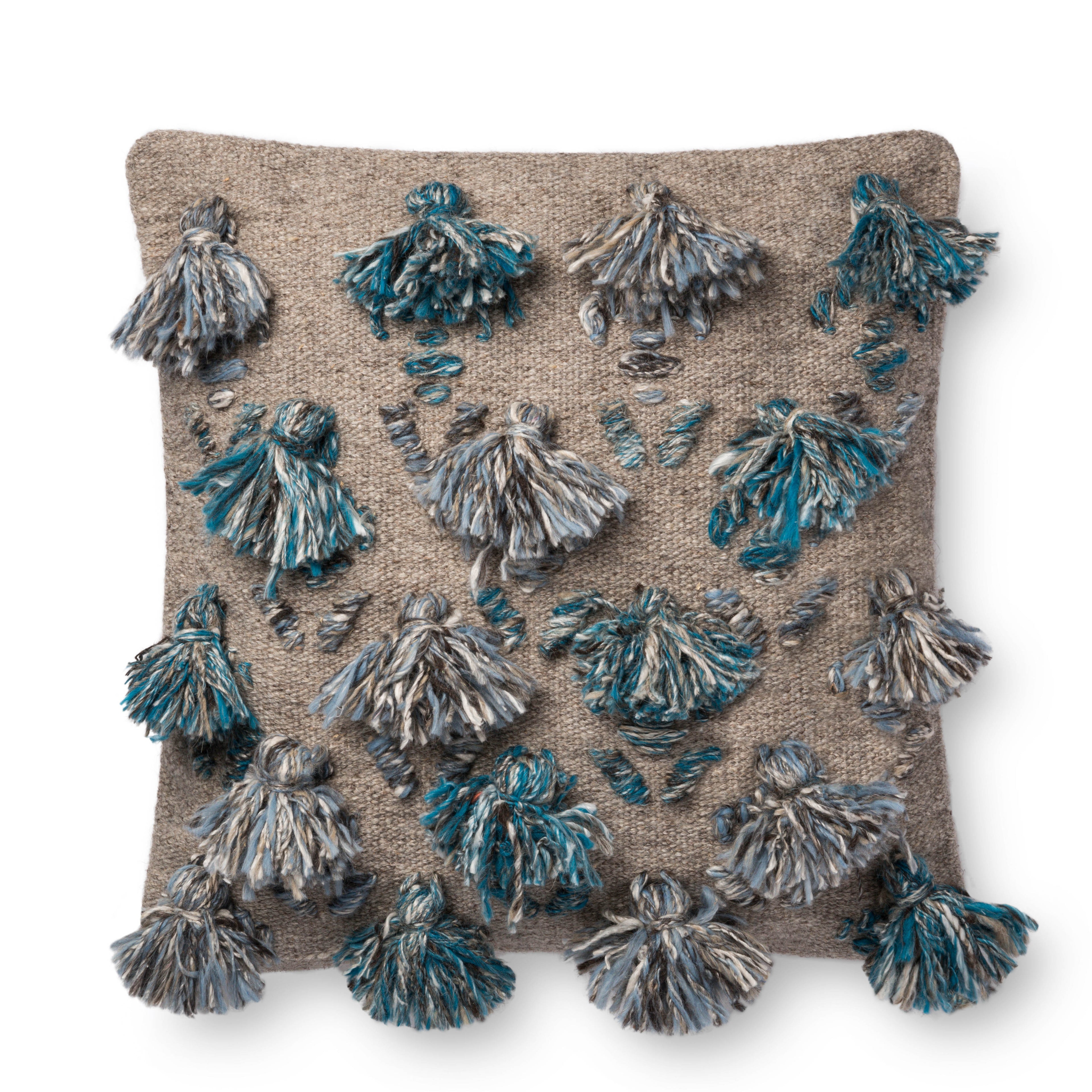 Loloi P0695 Blue / Multi 22" x 22" Pillow