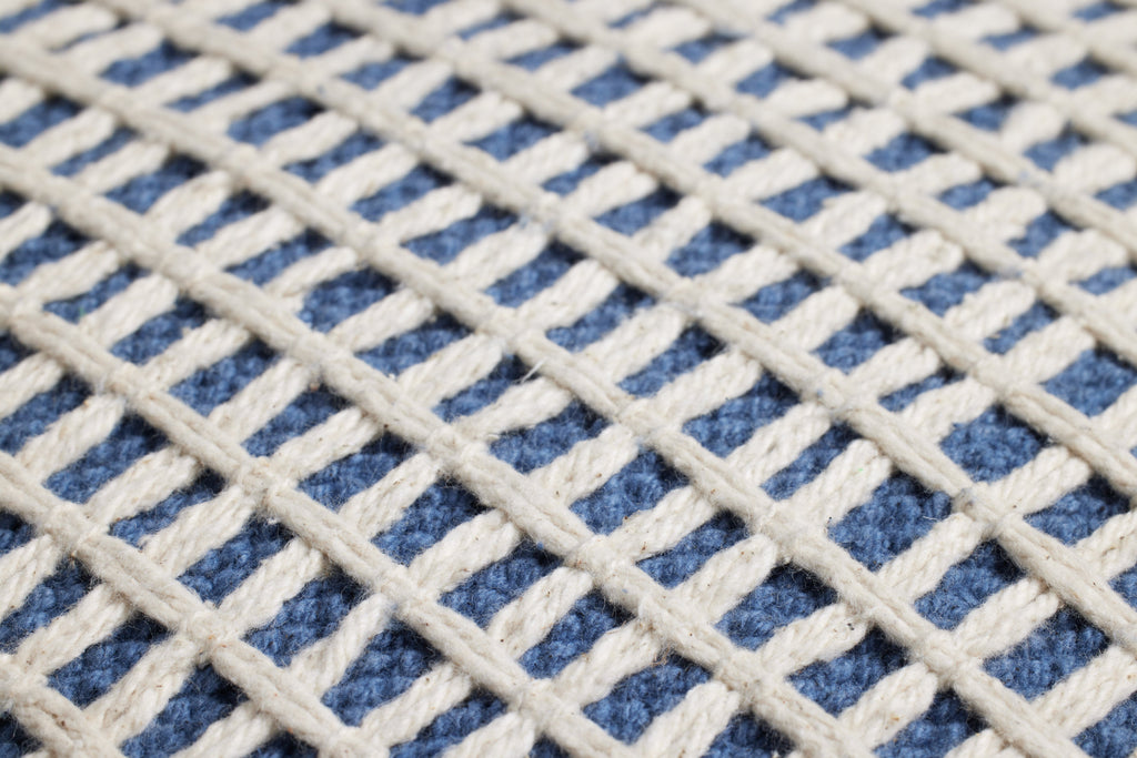 Loloi PLL0119 Textured Grid Cotton Blend Throw Pillow