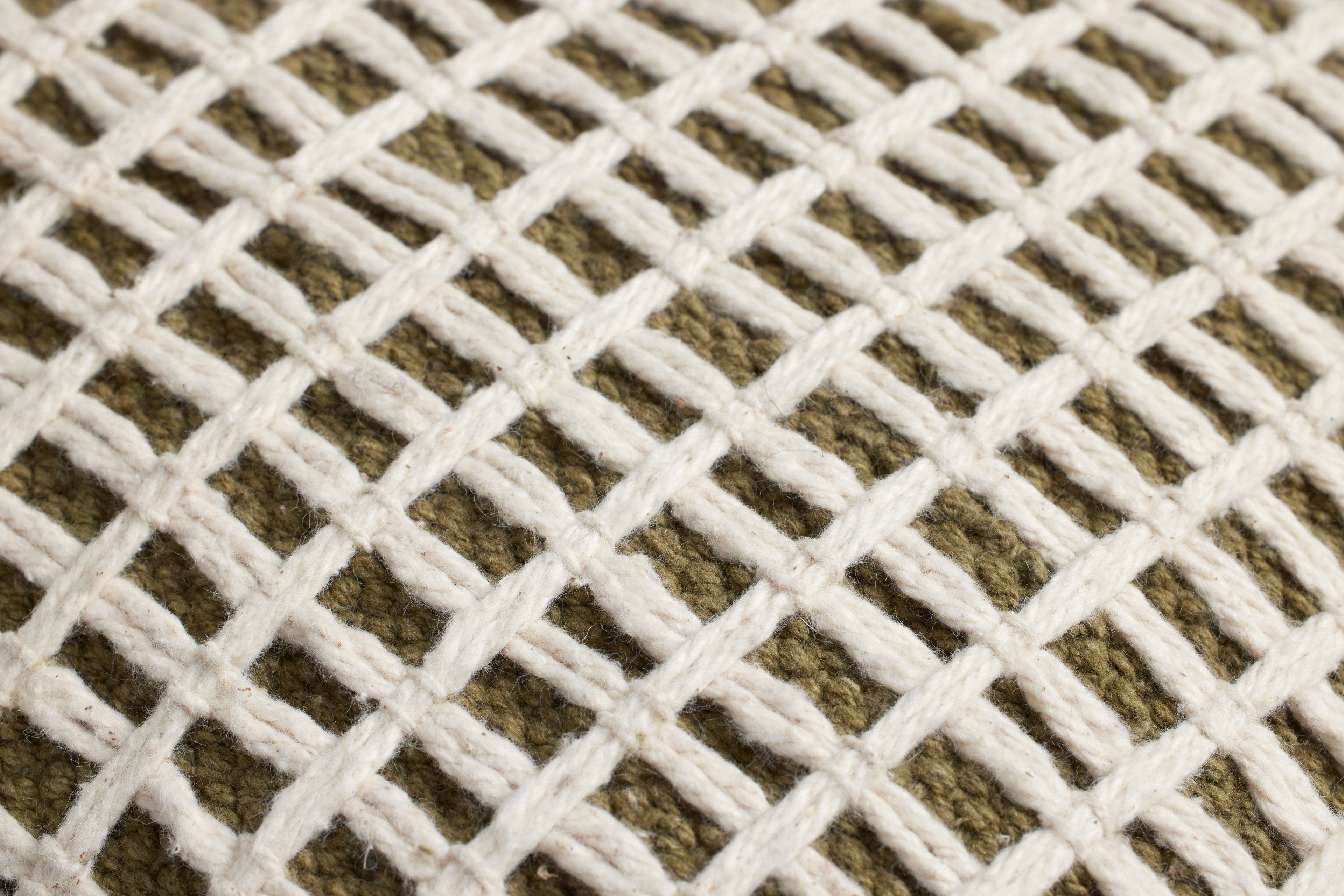 Loloi PLL0119 Textured Grid Cotton Blend Throw Pillow