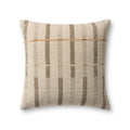 Loloi PLL0175 Textured Striped Cotton & Polyester Throw Pillow