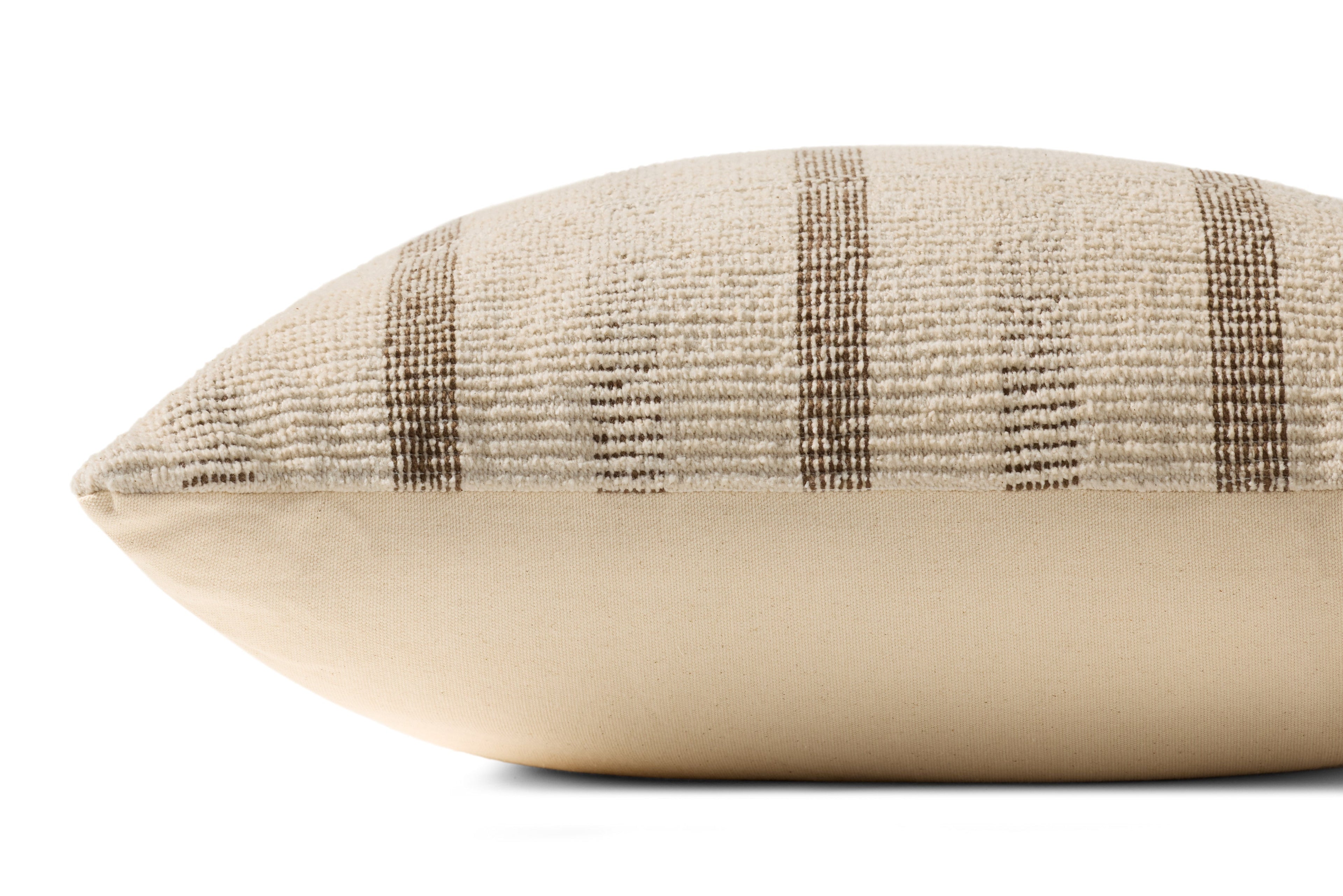 Loloi PLL0175 Textured Striped Cotton & Polyester Throw Pillow