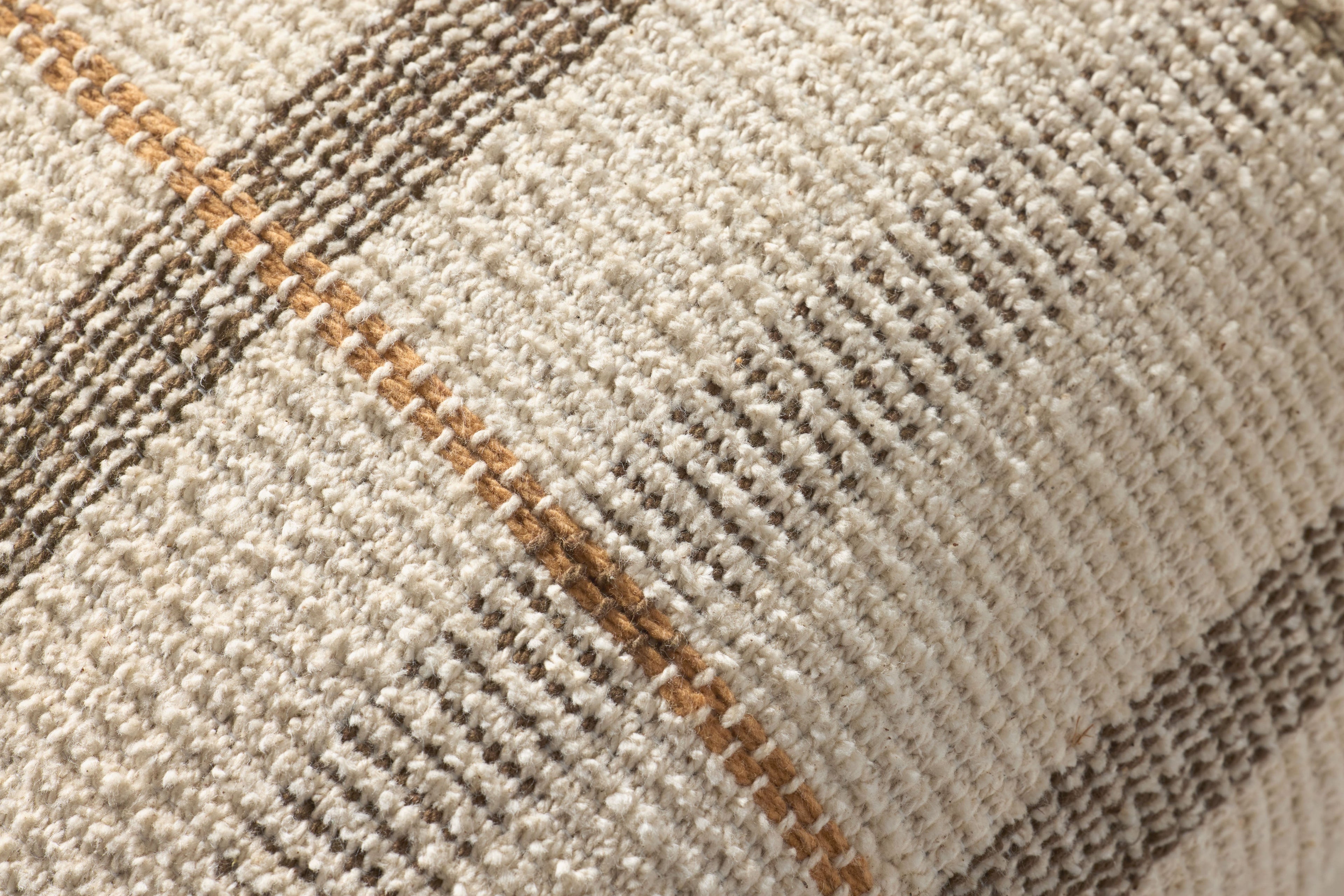 Loloi PLL0175 Textured Striped Cotton & Polyester Throw Pillow