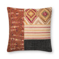Loloi P0679 Rust / Grey 22" x 22" Pillow