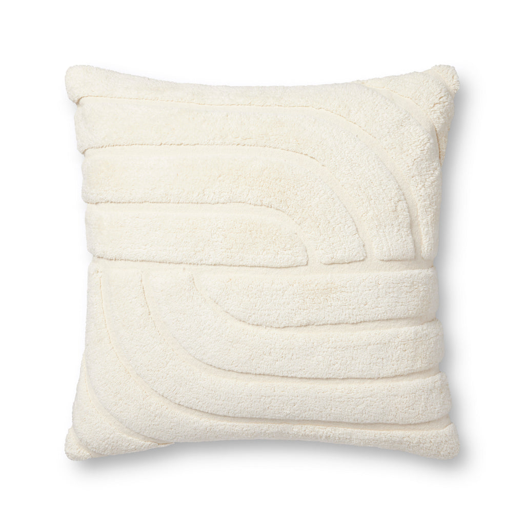 Loloi PLL0110 Ivory 22" x 22" Pillow