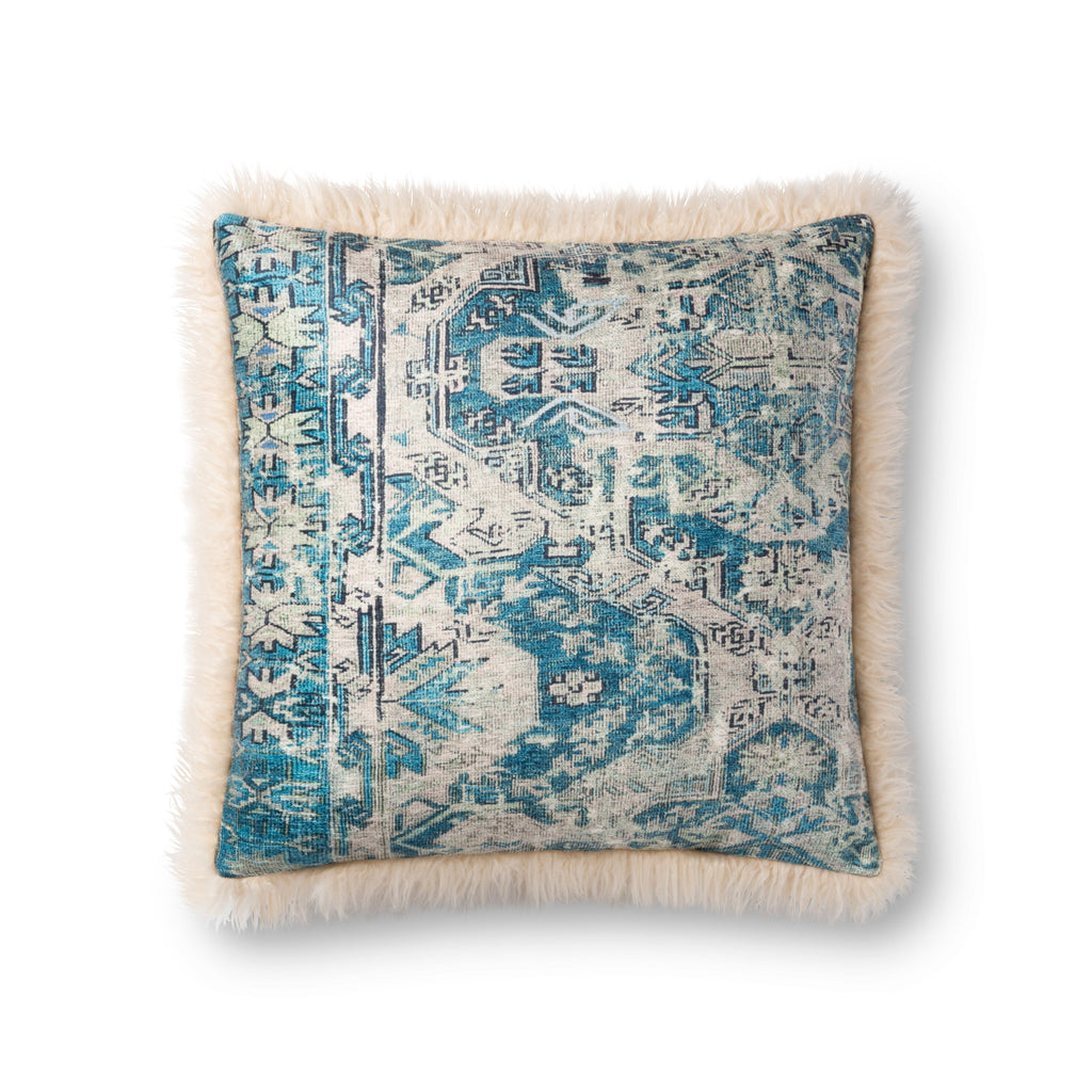 Loloi P0791 Multi / Ivory 18 " x 18" Pillow