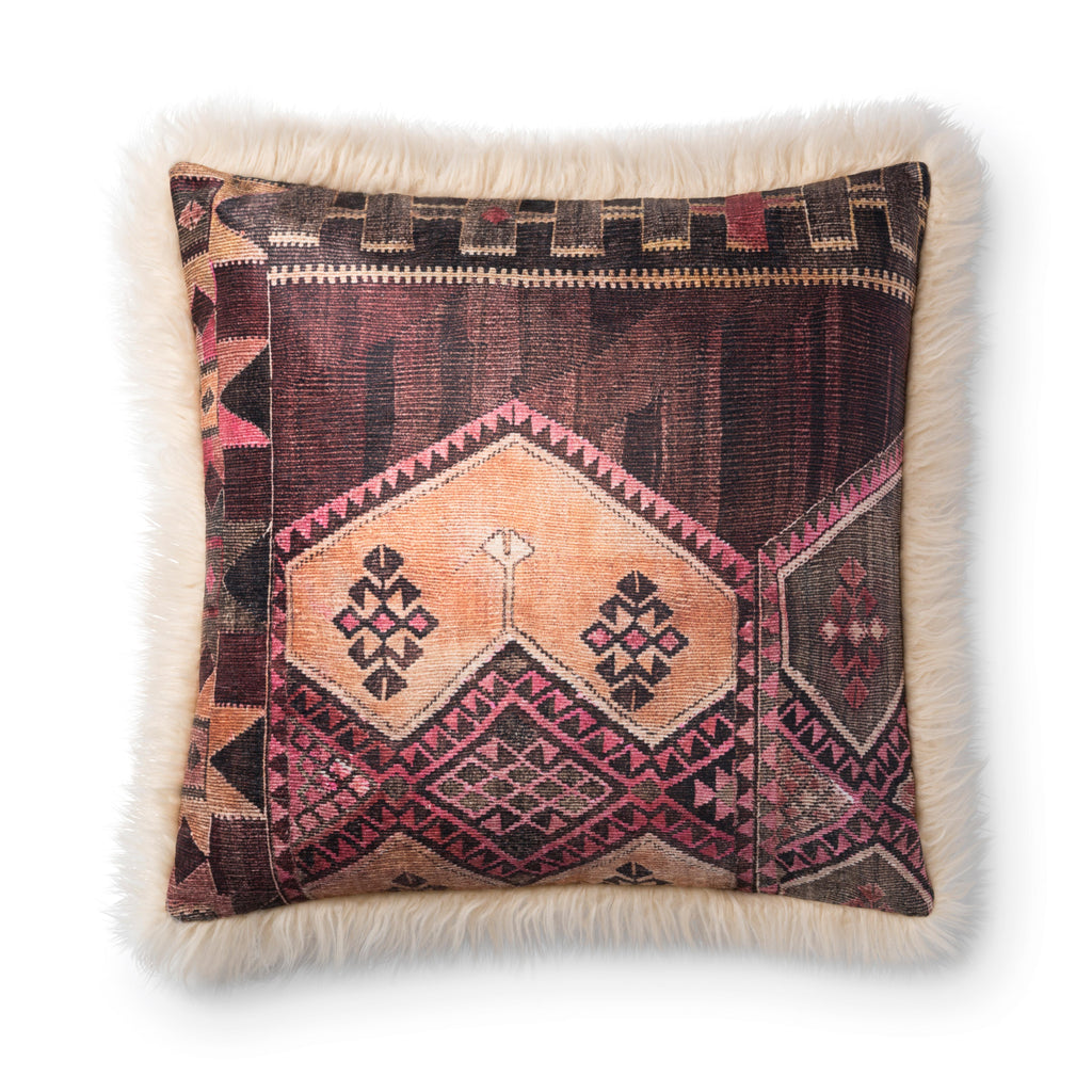 Loloi P0797 Multi / Ivory 13" x 21" Pillow