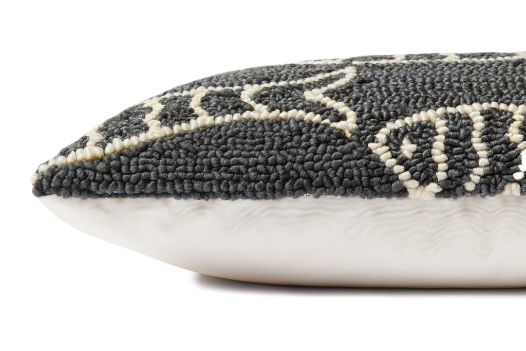 Loloi P0908 Hooked Fish Lumbar Pillow