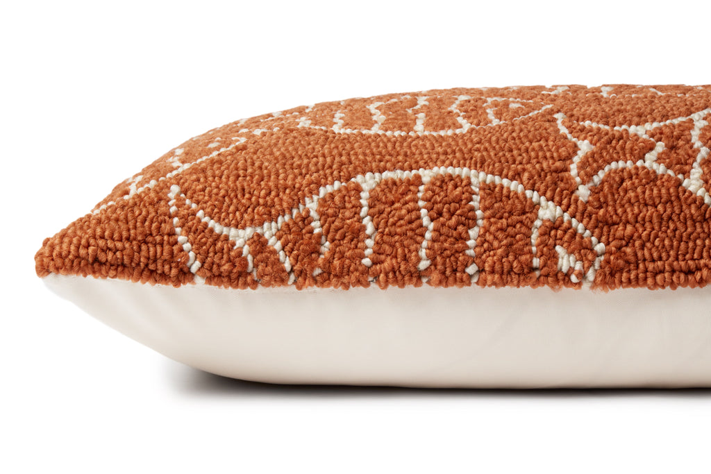 Loloi P0908 Hooked Fish Lumbar Pillow