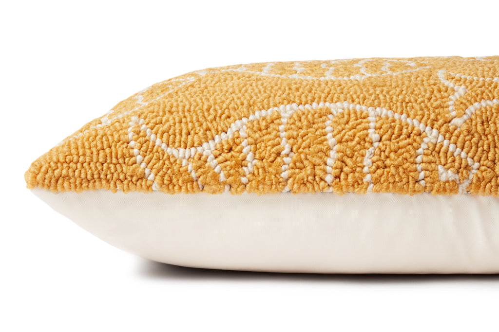 Loloi P0908 Hooked Fish Lumbar Pillow