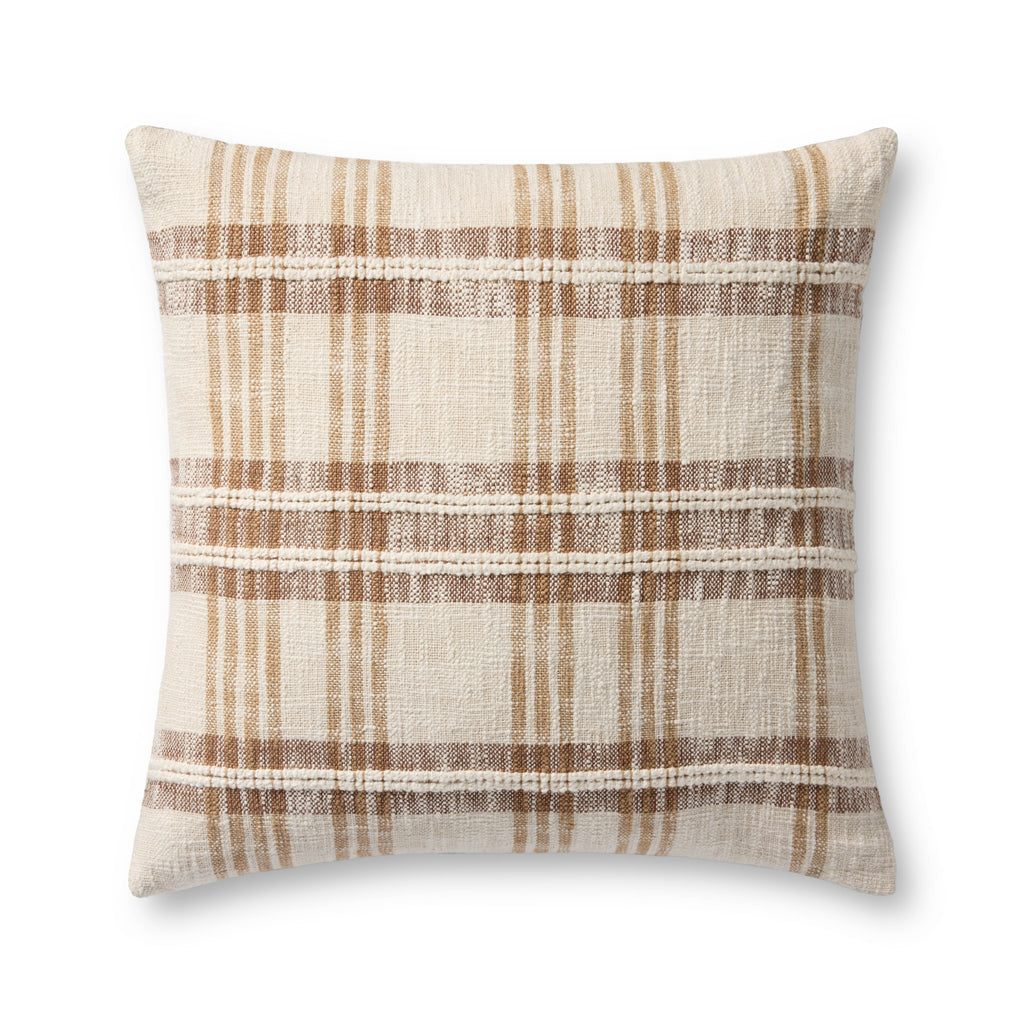 Loloi PLL0155 Tan / Multi 22" x 22" Pillow